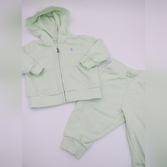 Polo Ralph Lauren Other - Polo Ralph Lauren Baby Hoodie & Jogger Set – Green